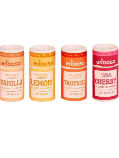 Balsamo labbra in stick di carta