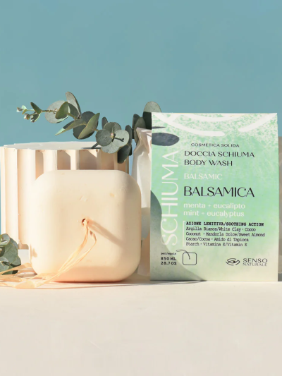 Schiuma doccia e rasatura solida – balsamica