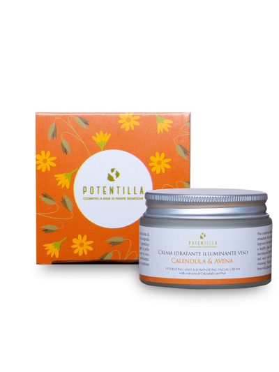 Crema viso idratante e illuminante – Calendula e Avena