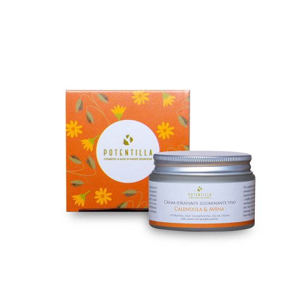 Crema viso idratante e illuminante - Calendula e Avena