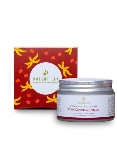 Crema viso antiage – Rosa canina e Iperico