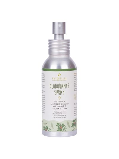 Deodorante naturale spray – timo e salvia