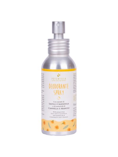 Deodorante naturale spray – arancia e cannella