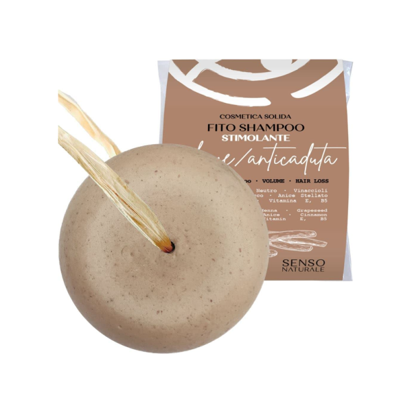 Shampoo solido stimolante - Volume e anti caduta