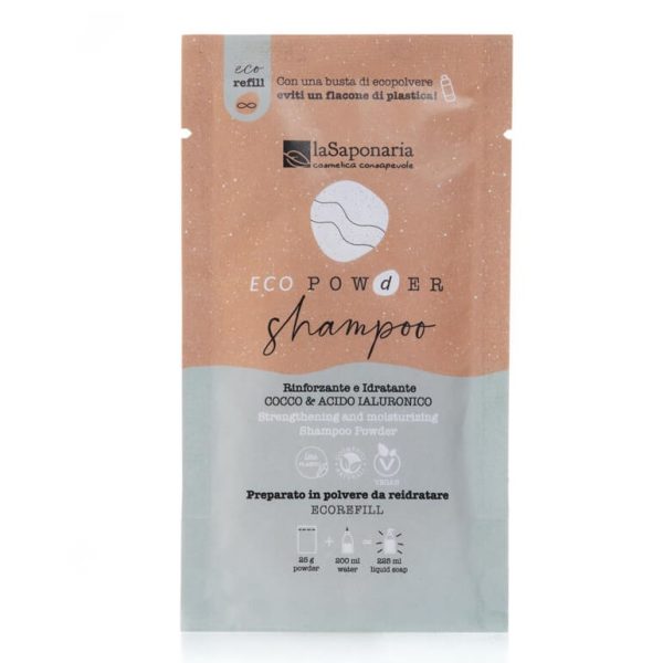 Shampoo in polvere rinforzante e idratante - Capelli secchi e normali - EcoPowder