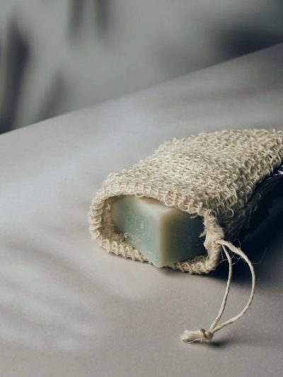 Sacchetto porta sapone / guanto esfoliante in sisal