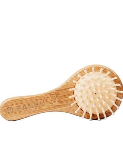 Spazzola per capelli in bambù e gomma naturale