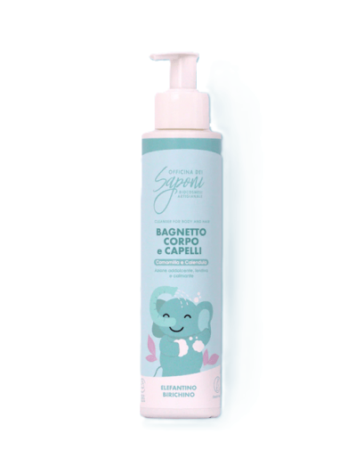 Bagnetto corpo e capelli bambini e neonati
