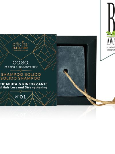 Shampoo solido anticaduta e rinforzante – CoSo Man