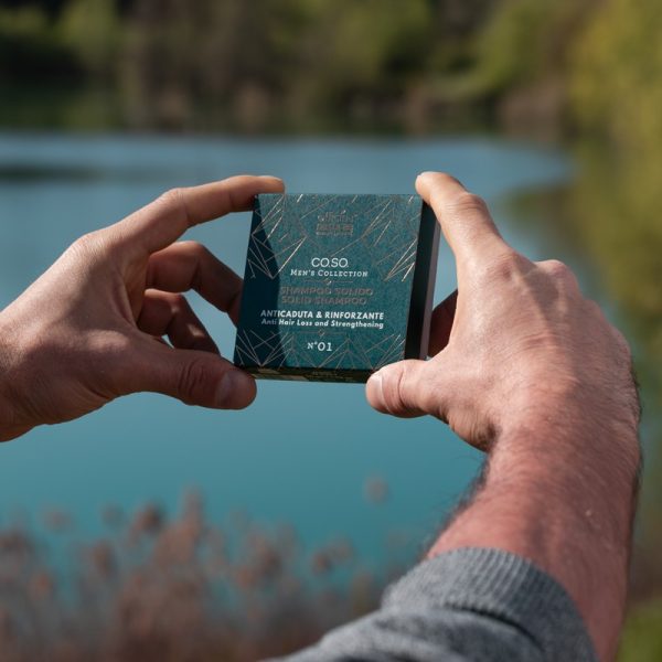 Shampoo solido anticaduta e rinforzante - CoSo Man - immagine 3