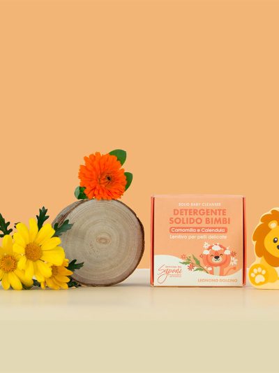 Doccia shampoo solido bimbi e neonati – Camomilla e Calendula