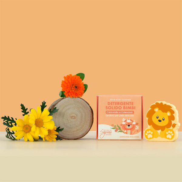 Doccia shampoo solido bimbi e neonati - Camomilla e Calendula - immagine 2