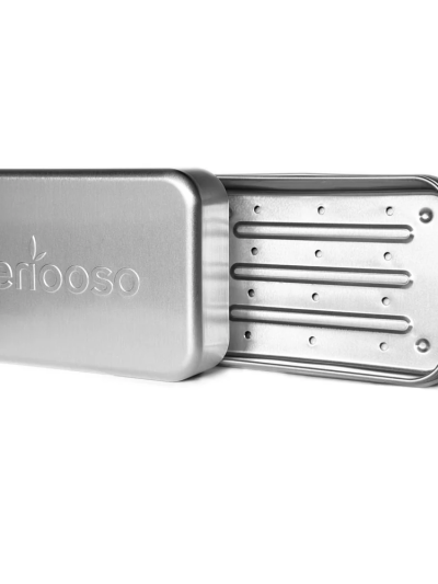 Porta solidi da viaggio in alluminio