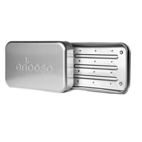 Porta solidi da viaggio in alluminio