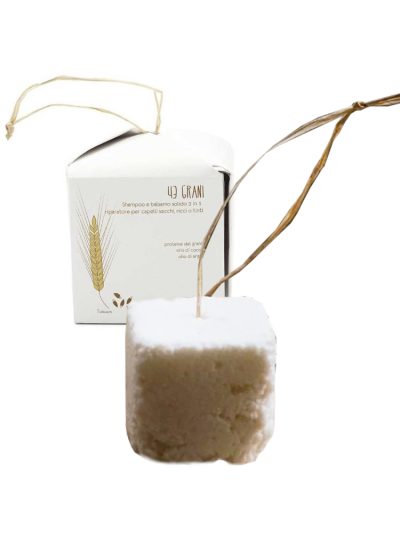 Shampoo + balsamo solido 2 in 1 – per capelli secchi – 43 grani