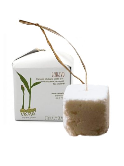 Shampoo + balsamo solido 2 in 1 – per capelli fini – “Gengevo”