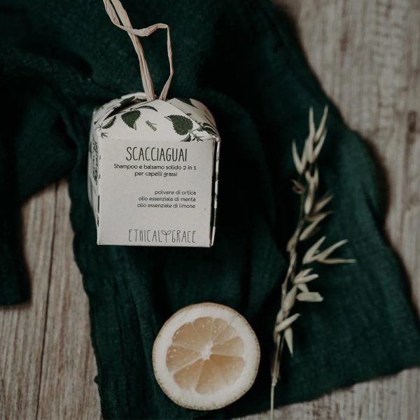 Shampoo + balsamo solido 2 in 1 - Capelli grassi - Scacciaguai - immagine 2
