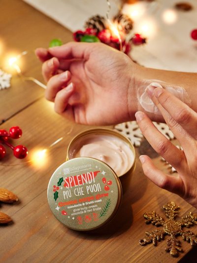 Crema corpo Mandorle & Frutti Rossi – con frase