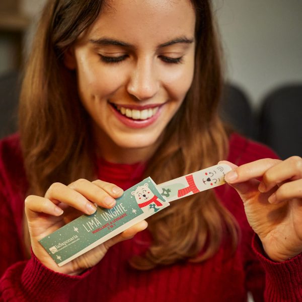 Limetta unghie 2in1 - Fantasie natalizie