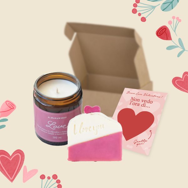 Box DOCCIA PROFUMATA - Kit sapone + candela