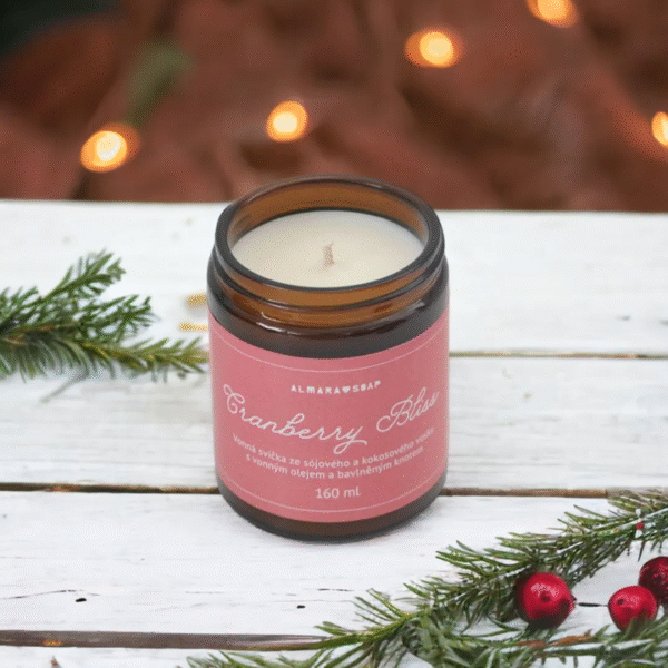 Candela di soia profumata - Cranberry bliss - immagine 2