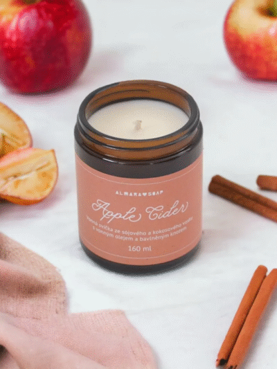 Candela di soia profumata – Apple Cider