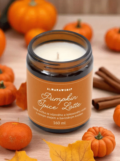 Candela di soia profumata – Pumpkin spice latte