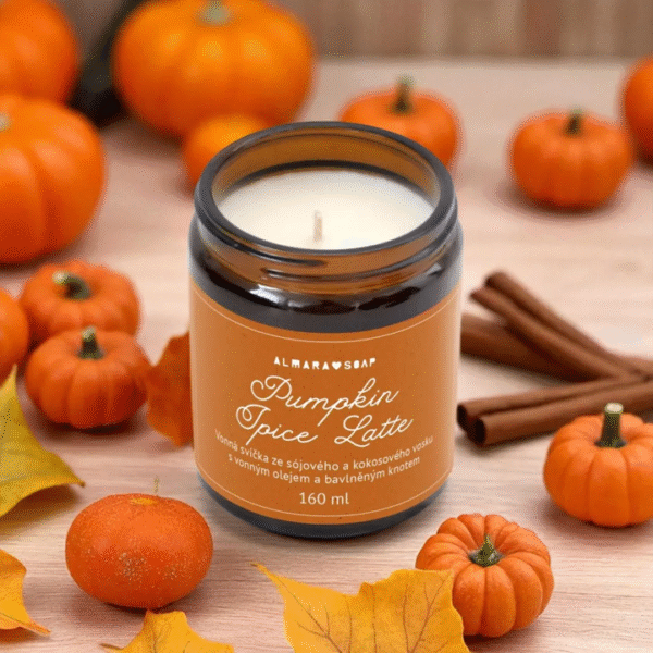 Candela di soia profumata - Pumpkin spice latte - immagine 2