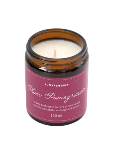 Candela di soia profumata – Plum Pomegranate