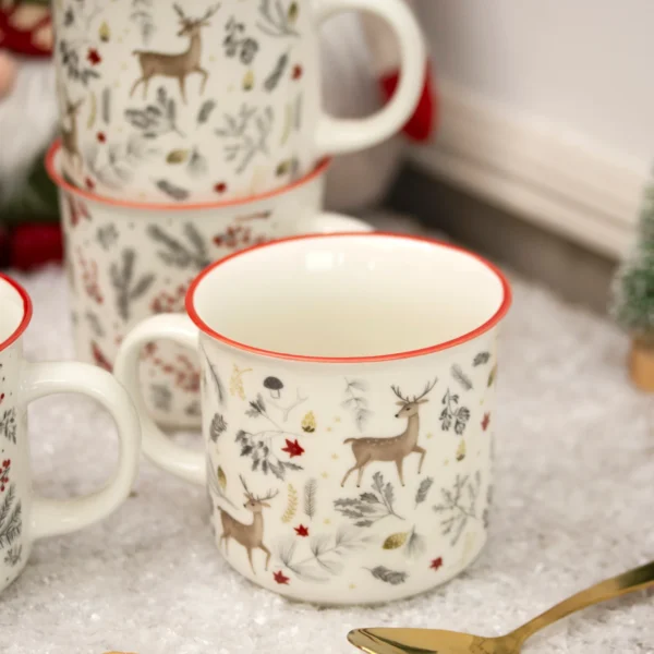 Tazza invernale in ceramica - immagine 5