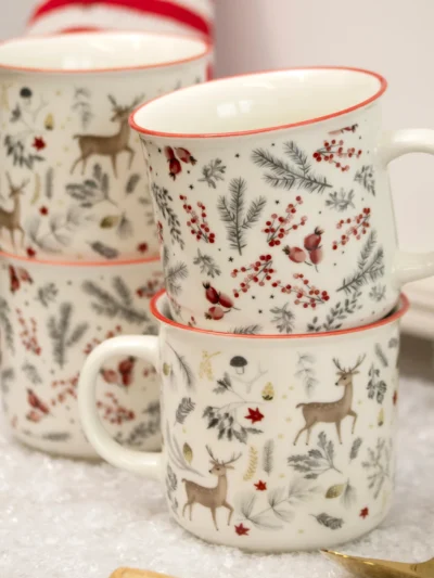 Tazza invernale in ceramica