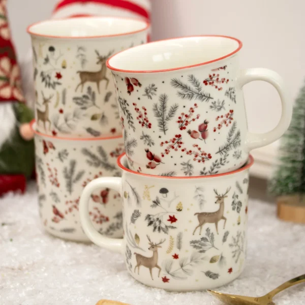 Tazza invernale in ceramica - immagine 2