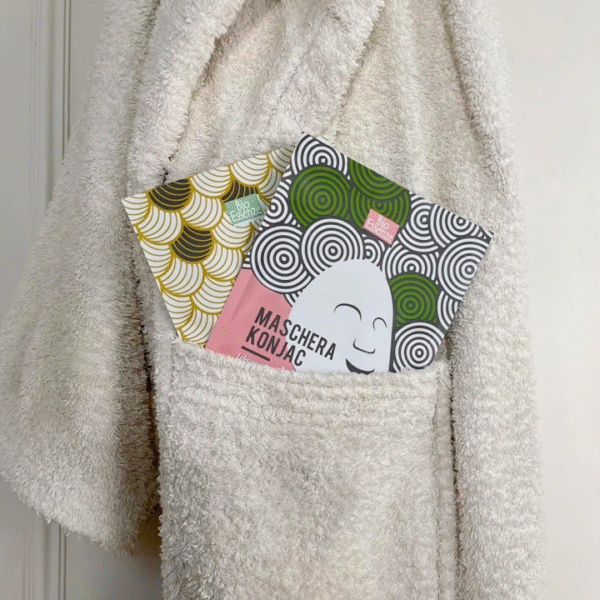 Maschera viso in konjac