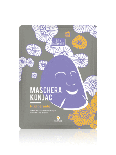 Maschera viso in konjac