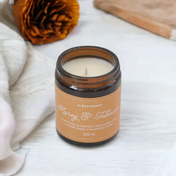 Candela di soia profumata - Honey & Tobacco - immagine 2