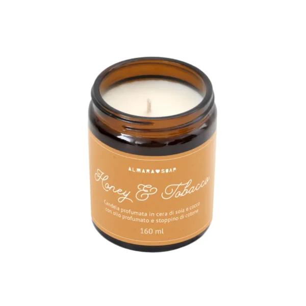 Candela di soia profumata - Honey & Tobacco