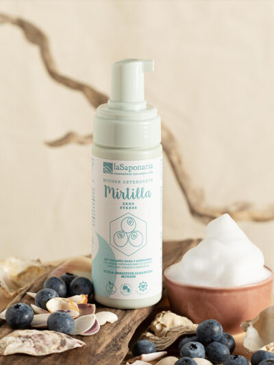 Mousse detergente viso Mirtilla