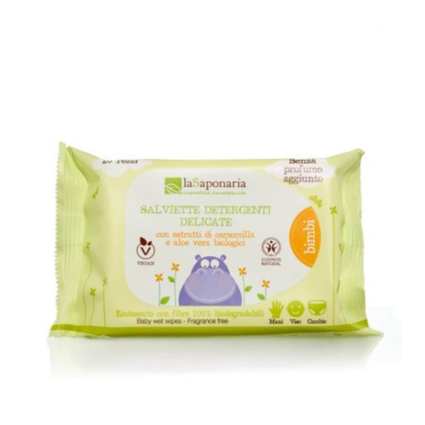 Salviette detergenti delicate