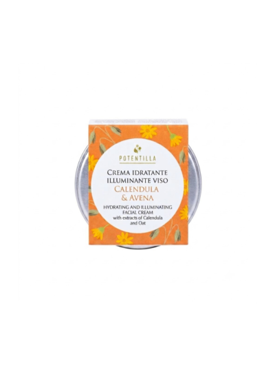 Crema viso idratante e illuminante minisize – Calendula e Avena