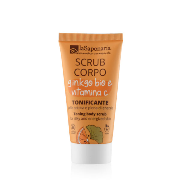 Scrub corpo tonificante minisize - Gingko Bio e Vitamina C