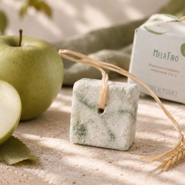 Shampoo e balsamo solido 2in1 autunnale - MelaTiro - immagine 3